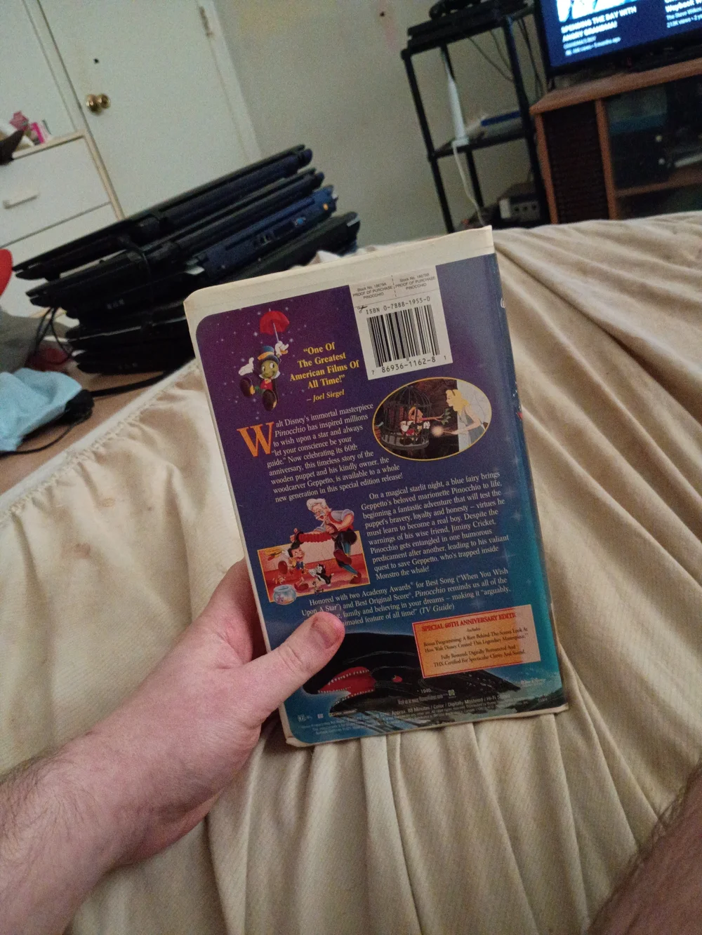 Disney Pinocchio VHS - Classic Blue Cover